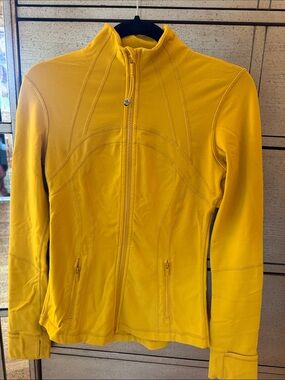Women’s Yellow Zip-Front Jacket